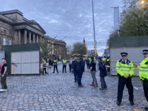 Merseyside Police, FGH Security and Liverpool City Centre Street Pastors at the Eurovision2023 Opening Ceremony